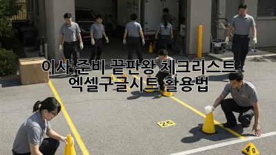 이사 준비 끝판왕 체크리스트! 엑셀/구글시트 활용법